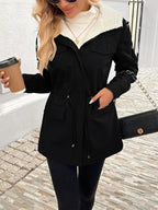 Harper | Women’s Hooded Parka Jacket | Drawstring Waist Front Pockets-Pick NewYork