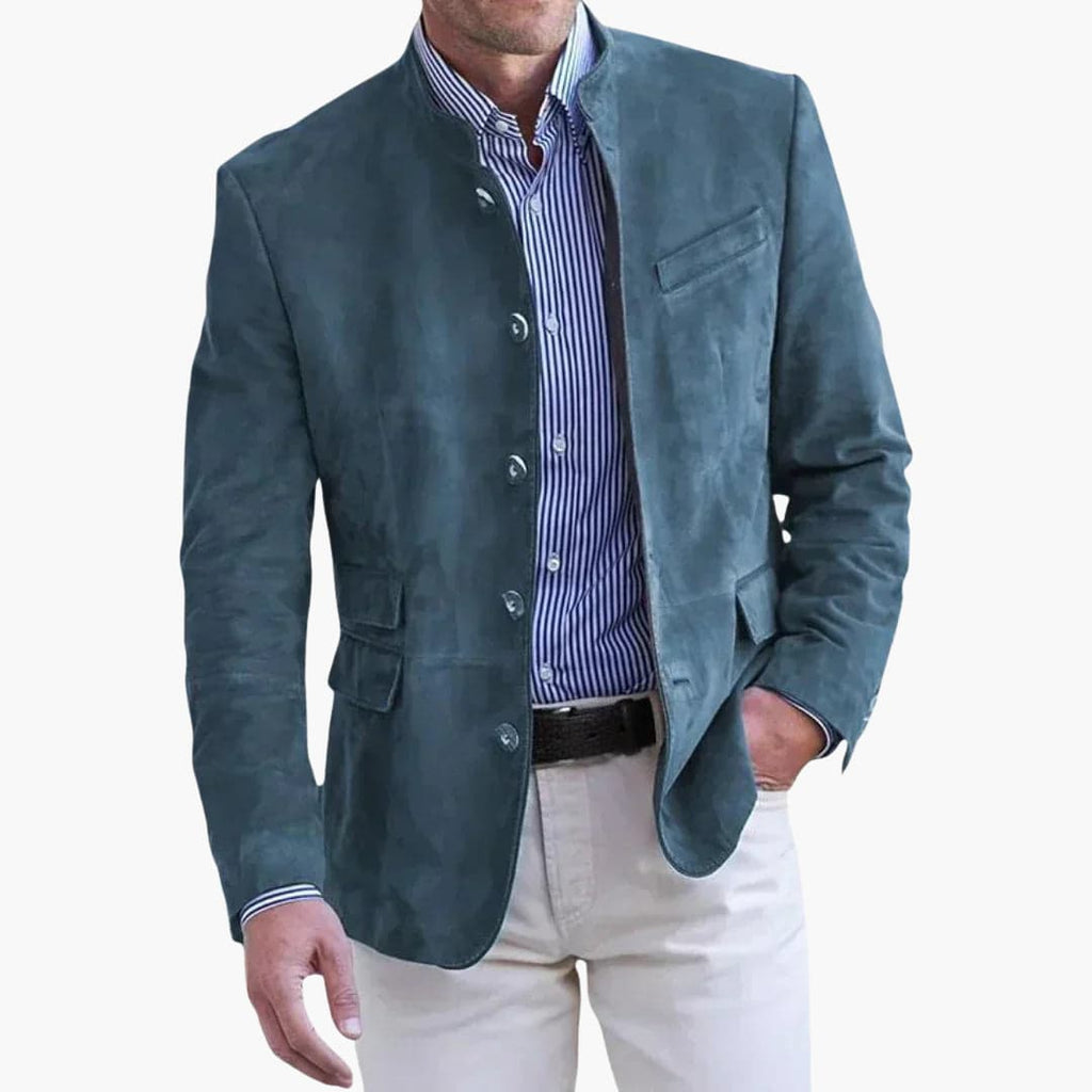 Preston | Men's Sport Coat | Stand Collar-Men Jacket-Pick NewYork