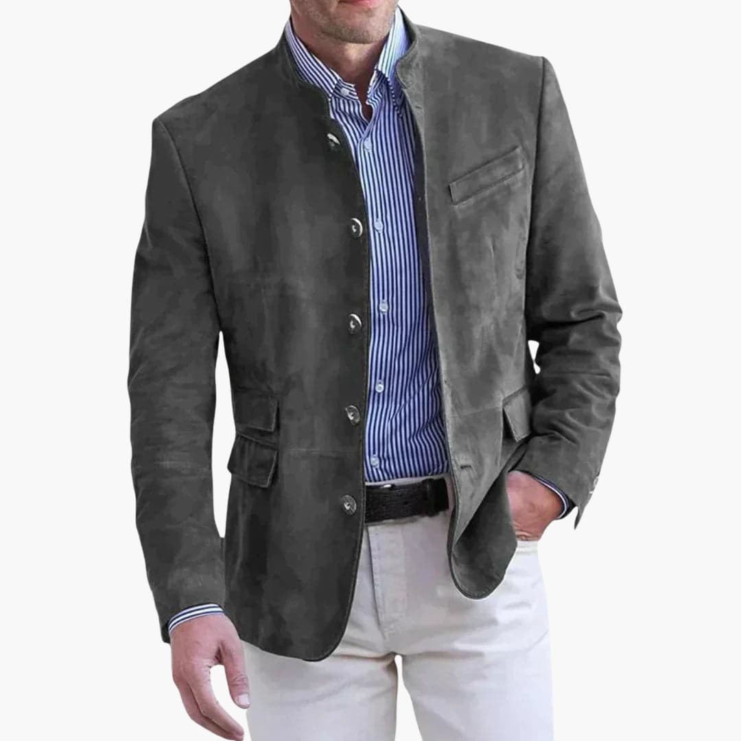 Preston | Men's Sport Coat | Stand Collar-Men Jacket-Pick NewYork