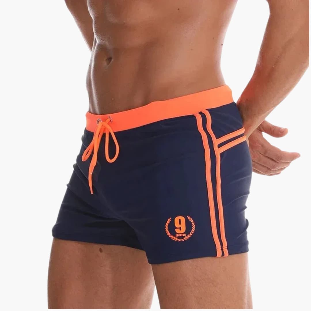 Julien | Men's Swim Shorts | Drawstring Beachwear-Men Swimsuit-Pick NewYork
