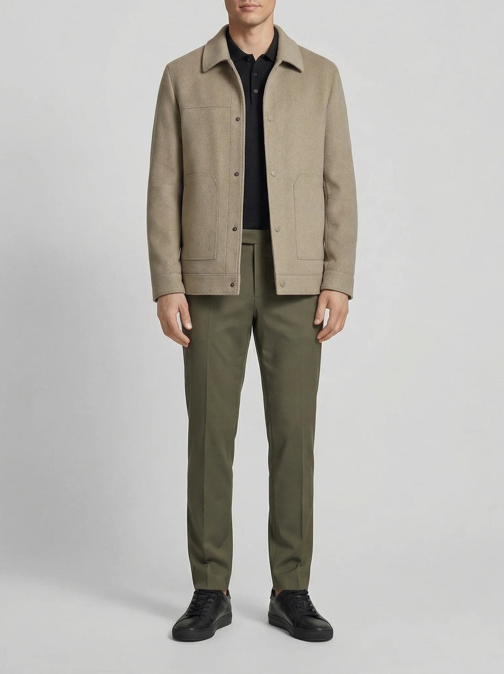 Lance | Men's Button Front Coat | Business Casual-Men Coat-Pick NewYork