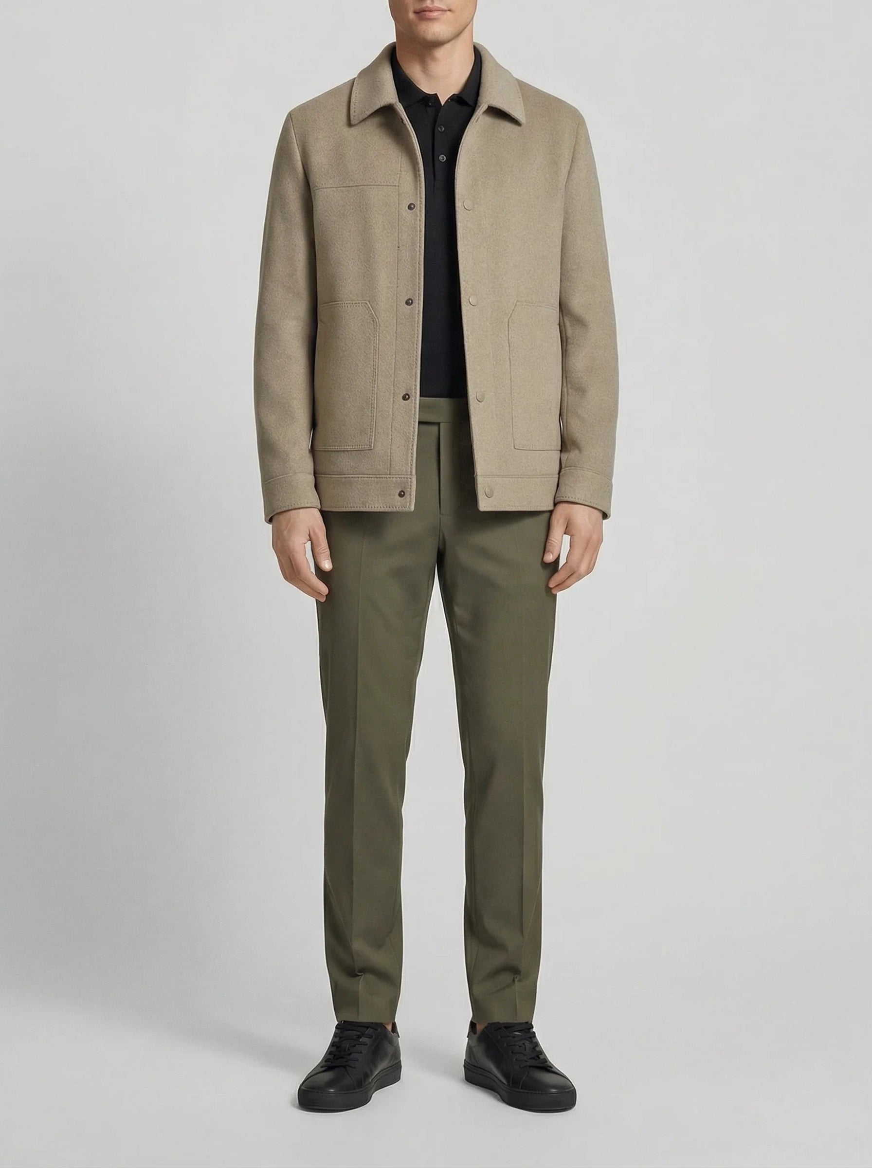 Lance | Men's Button Front Coat | Business Casual-Men Coat-Pick NewYork
