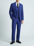 Nathan | Men's Windowpane Plaid Suit | Three Piece Formal-Men Suit-Pick NewYork