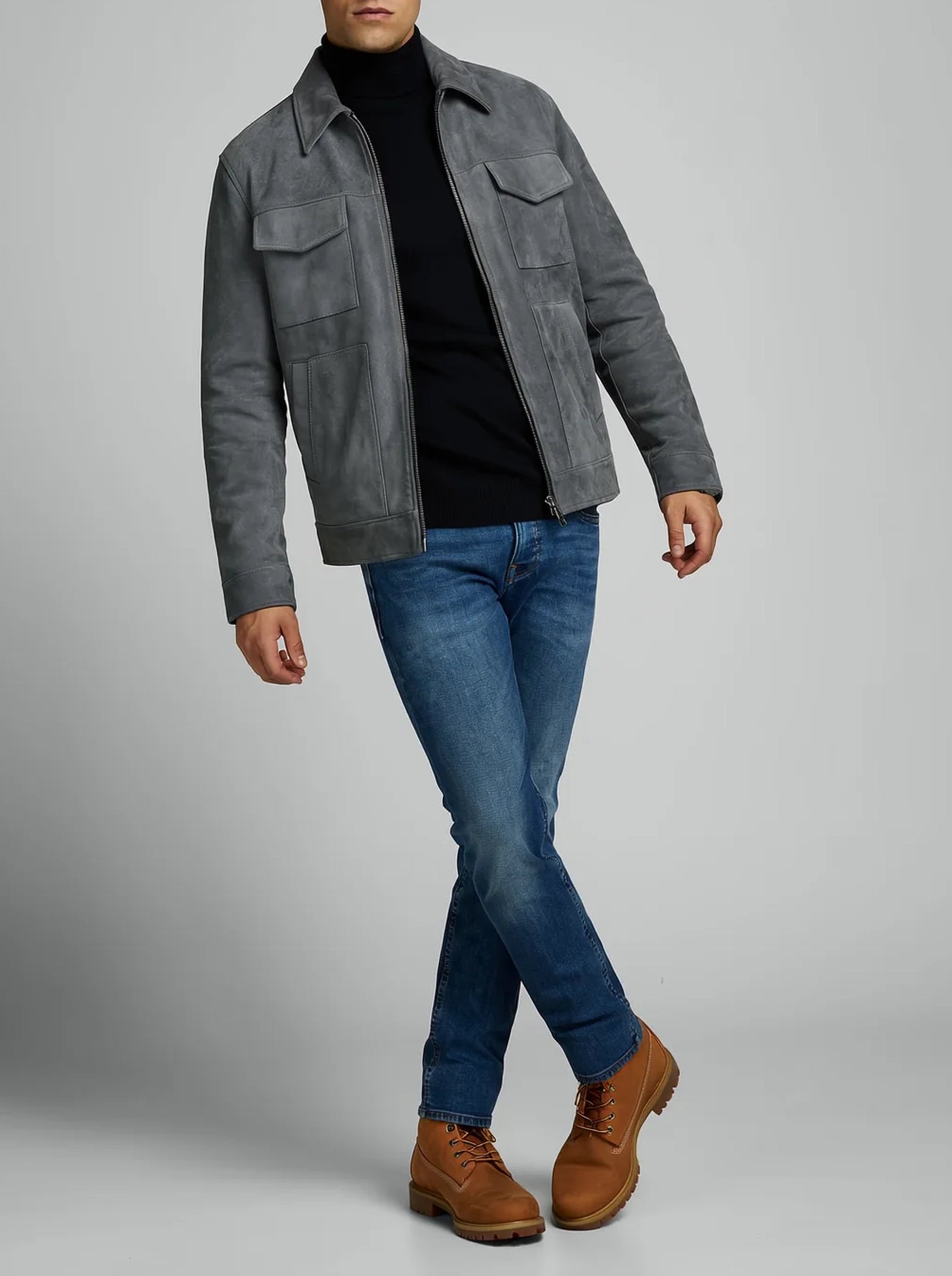 Cooper | Men's Utility Zip Jacket | Chest Pocket Everyday-Men Jacket-Pick NewYork