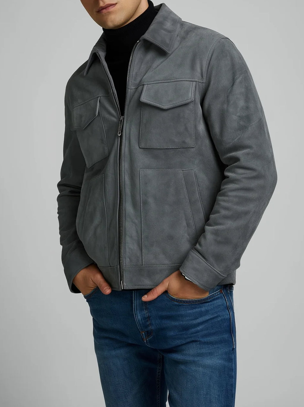 Cooper | Men's Utility Zip Jacket | Chest Pocket Everyday-Men Jacket-Pick NewYork