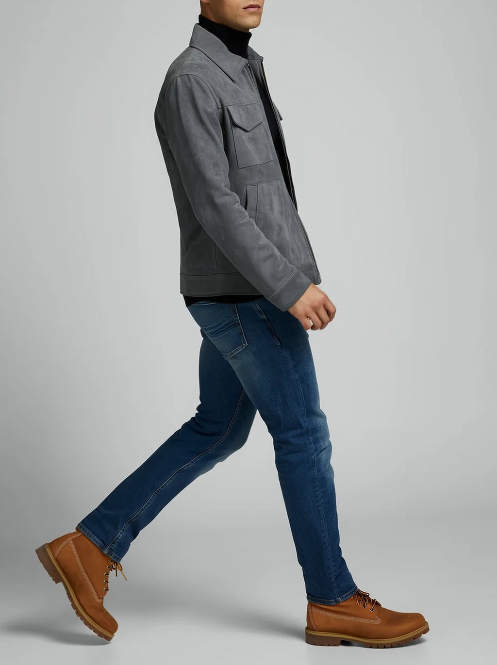 Cooper | Men's Utility Zip Jacket | Chest Pocket Everyday-Men Jacket-Pick NewYork