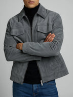 Cooper | Men's Utility Zip Jacket | Chest Pocket Everyday-Men Jacket-Pick NewYork