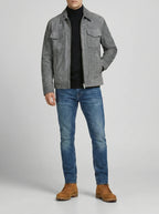 Cooper | Men's Utility Zip Jacket | Chest Pocket Everyday-Men Jacket-Pick NewYork