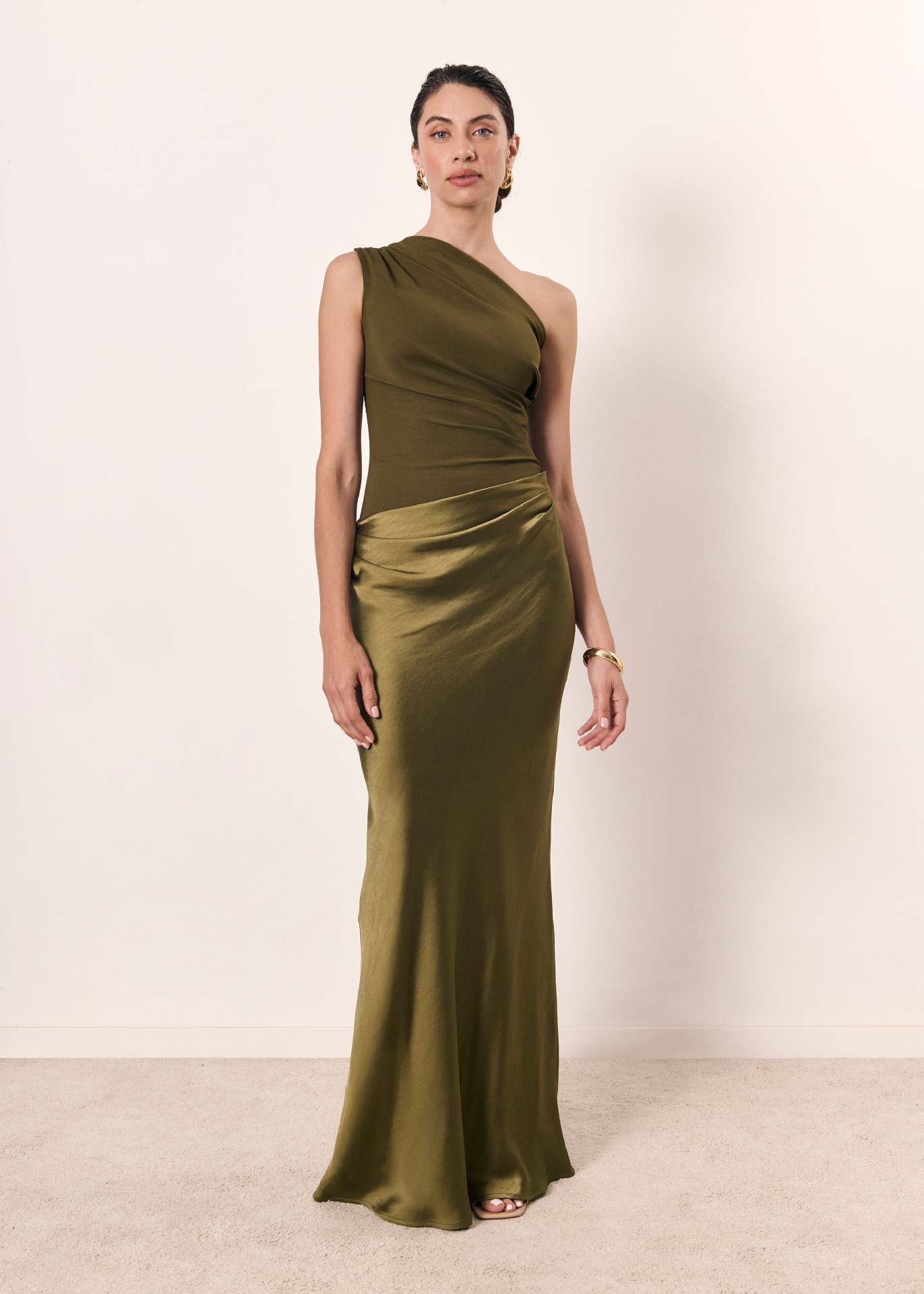 Evelyn | Women's One Shoulder Maxi Dress | Evening Occasion Wear-Women Dress-Pick NewYork