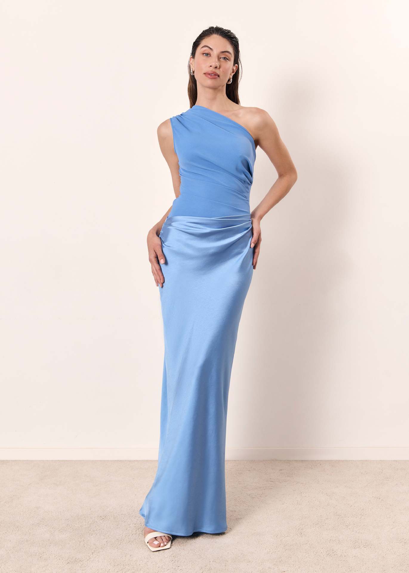 Evelyn | Women's One Shoulder Maxi Dress | Evening Occasion Wear-Women Dress-Pick NewYork