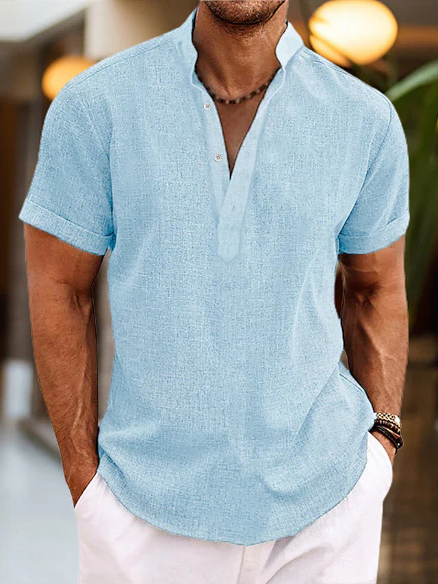 Mason | Men's V Neck Polo Shirt | Short Sleeve-Men Polo-Pick NewYork