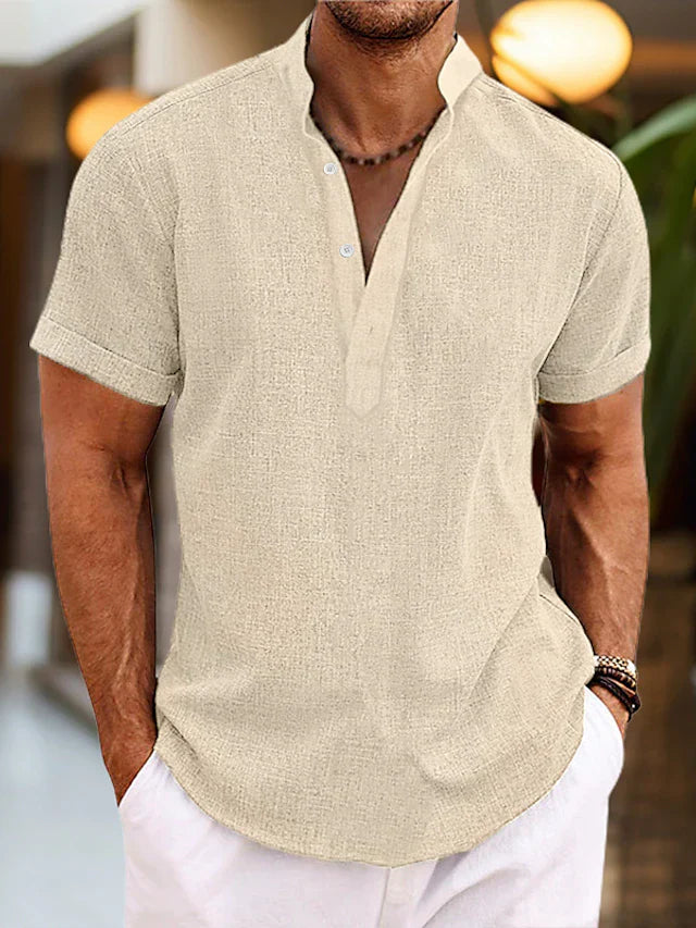 Mason | Men's V Neck Polo Shirt | Short Sleeve-Men Polo-Pick NewYork