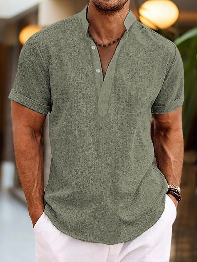 Mason | Men's V Neck Polo Shirt | Short Sleeve-Men Polo-Pick NewYork