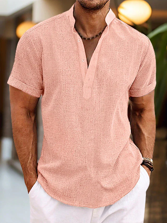 Mason | Men's V Neck Polo Shirt | Short Sleeve-Men Polo-Pick NewYork