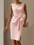 Eleanor | Women's Bow Dress | Midi Occasion-Women Dress-Pick NewYork