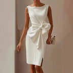 Eleanor | Women's Bow Dress | Midi Occasion-Women Dress-Pick NewYork