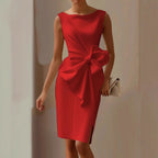 Eleanor | Women's Bow Dress | Midi Occasion-Women Dress-Pick NewYork