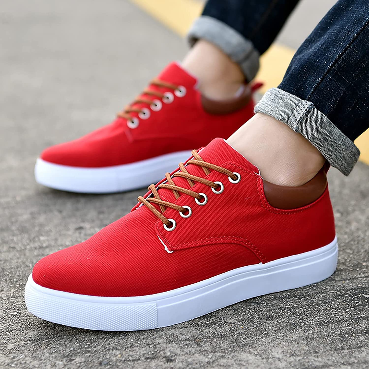 Cas | Men's Canvas Sneakers | White Sole Casual-Men Shoes-Pick NewYork