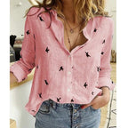 Chloe | Women's Long Sleeve Blouse | Summer Button Shirt-Women Blouse-Pick NewYork