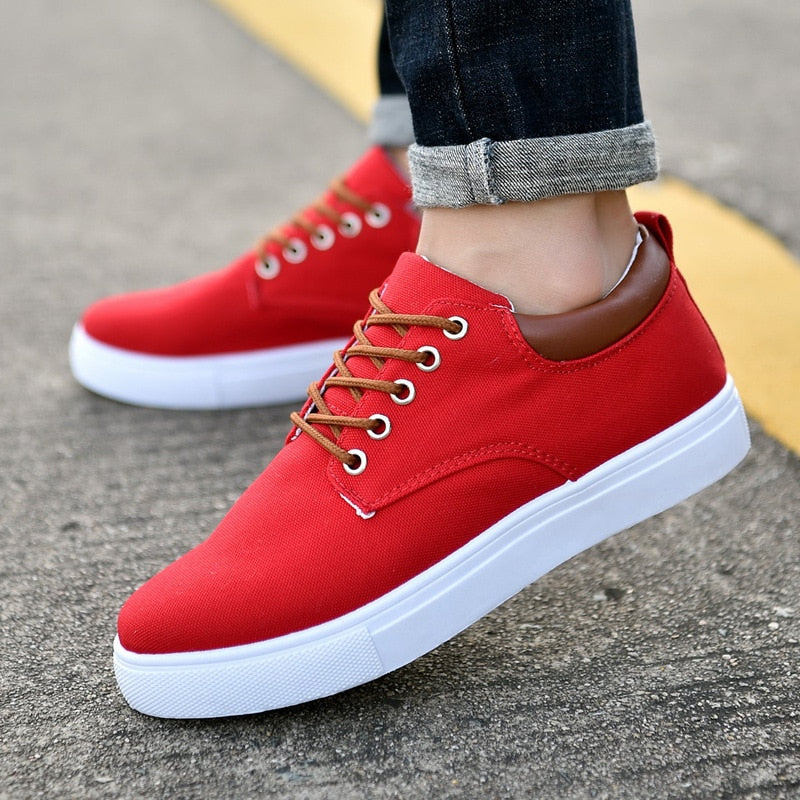 Cas | Men's Canvas Sneakers | White Sole Casual-Men Shoes-Pick NewYork