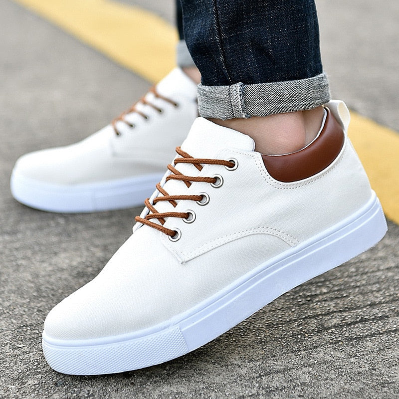Cas | Men's Canvas Sneakers | White Sole Casual-Men Shoes-Pick NewYork