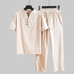 Leo | Men's Two Piece Set | Short Sleeve Summer-Men Set-Pick NewYork