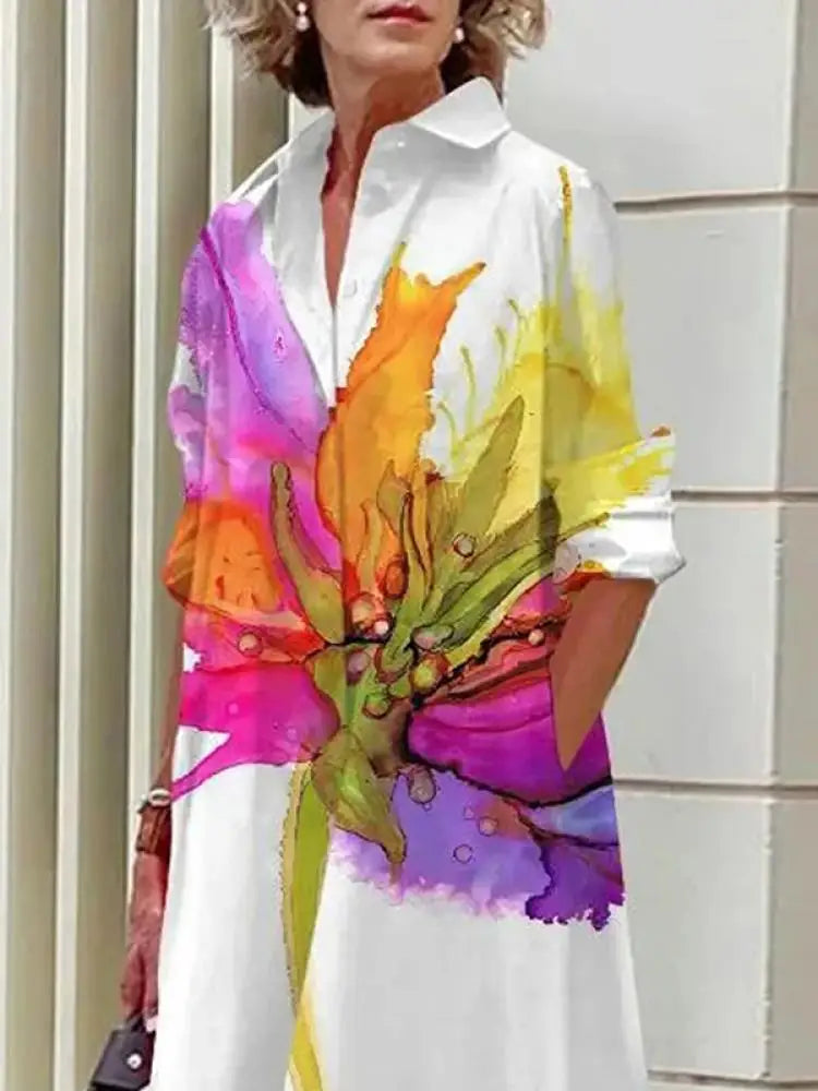 Emilia | Women's Shirt Dress | Button Front-Women Dress-Pick NewYork