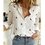 Chloe | Women's Long Sleeve Blouse | Summer Button Shirt-Women Blouse-Pick NewYork