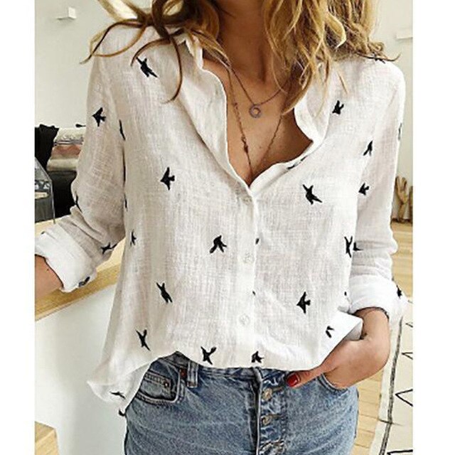 Chloe | Women's Long Sleeve Blouse | Summer Button Shirt-Women Blouse-Pick NewYork