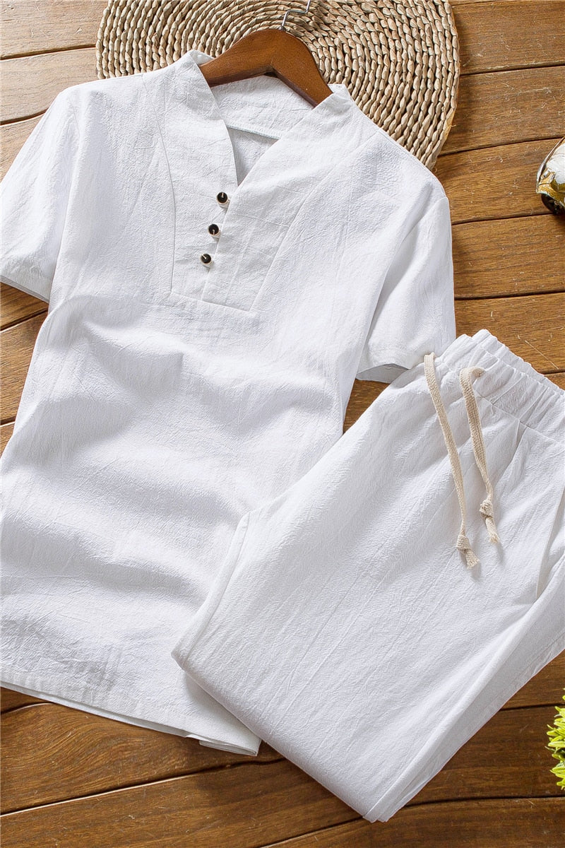 Leo | Men's Two Piece Set | Short Sleeve Summer-Men Set-Pick NewYork