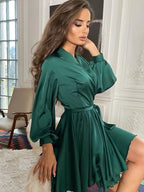 Sasha | Women's Satin Midi Dress | Sleeveless Occasion-Women Dress-Pick NewYork