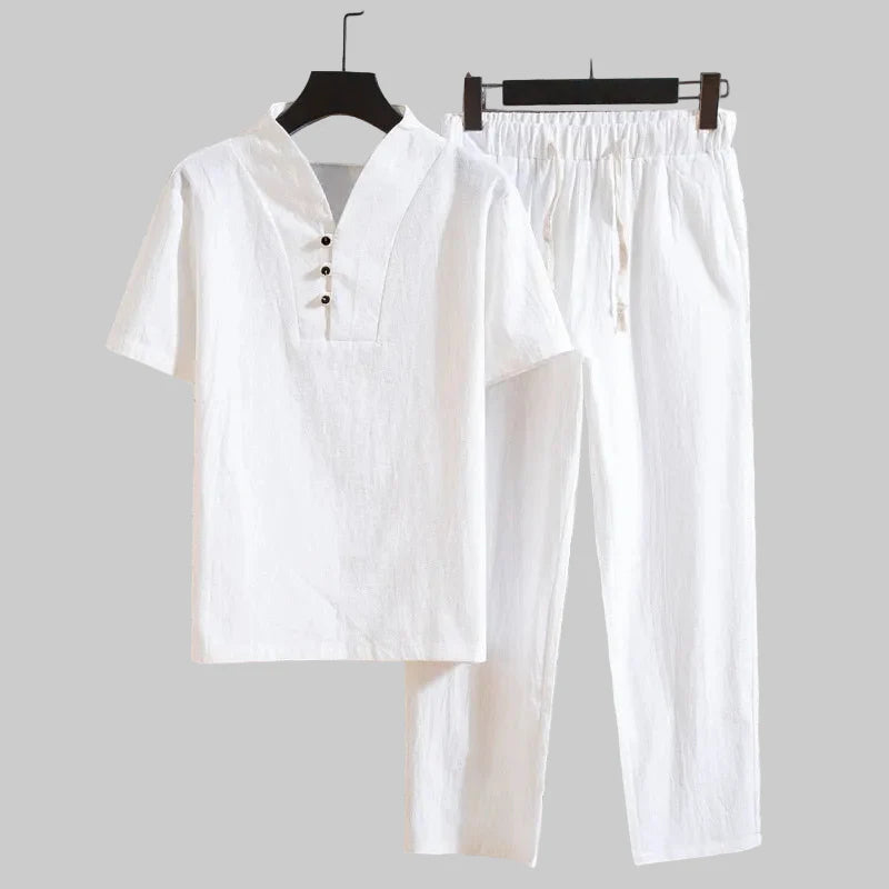Leo | Men's Two Piece Set | Short Sleeve Summer-Men Set-Pick NewYork