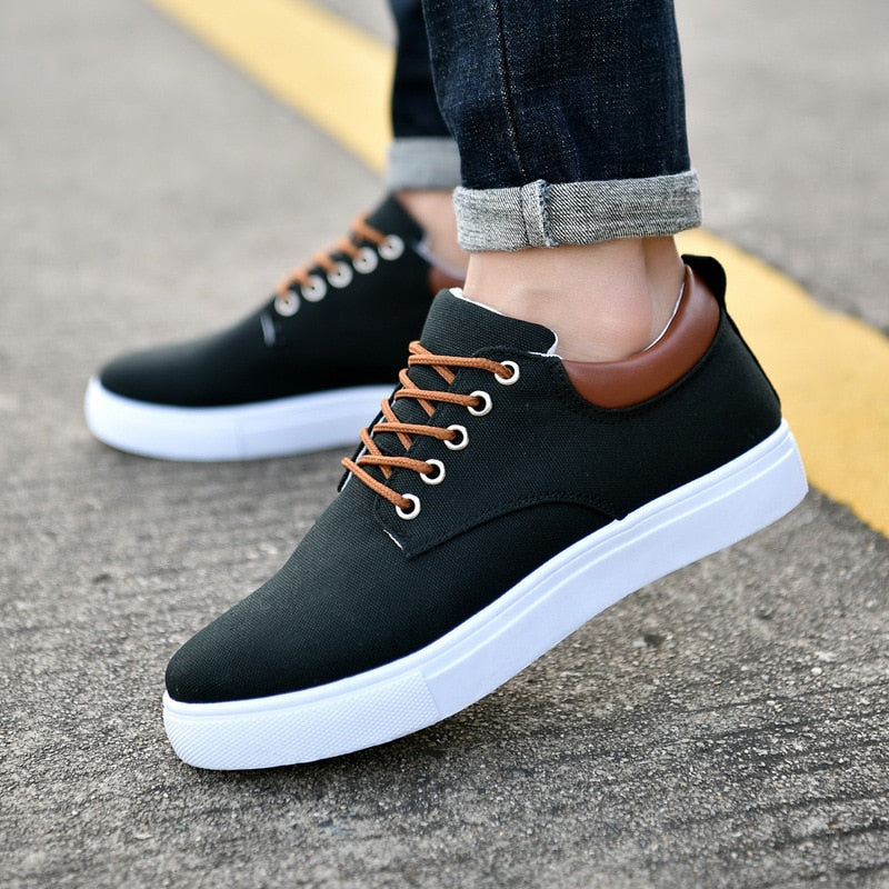 Cas | Men's Canvas Sneakers | White Sole Casual-Men Shoes-Pick NewYork