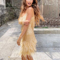 Faith | Women's Fringe Party Dress | Cocktail Occasion-Women Dress-Pick NewYork