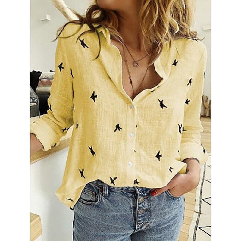 Chloe | Women's Long Sleeve Blouse | Summer Button Shirt-Women Blouse-Pick NewYork
