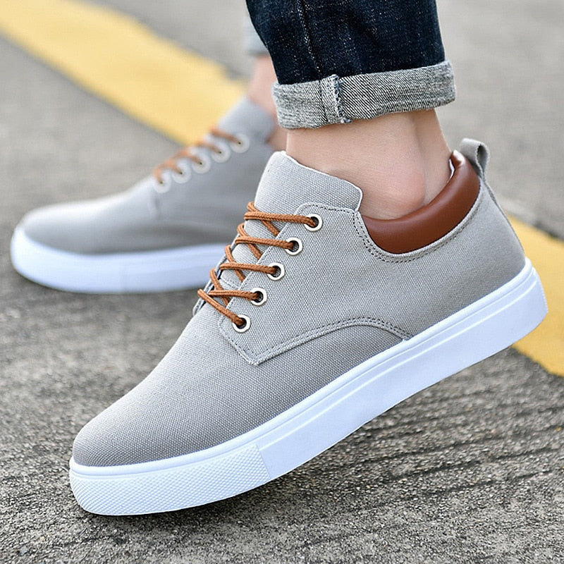 Cas | Men's Canvas Sneakers | White Sole Casual-Men Shoes-Pick NewYork