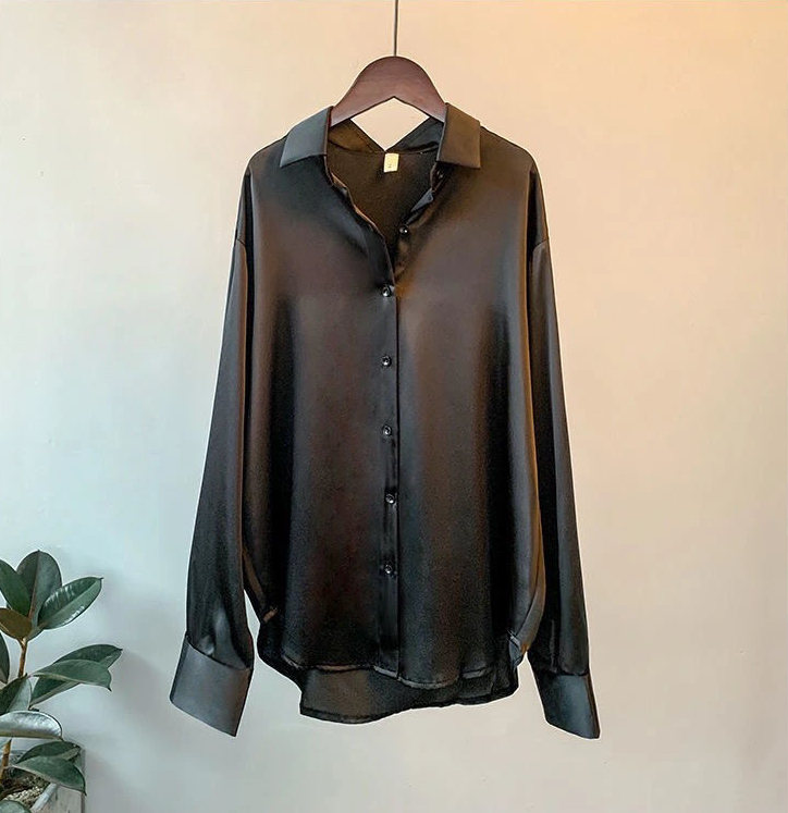 Myra | Women's Long Sleeve Blouse | Office Button Front-Women Blouse-Pick NewYork