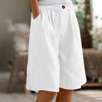Harper | Women's Bermuda Shorts | Wide Leg-Women Shorts-Pick NewYork