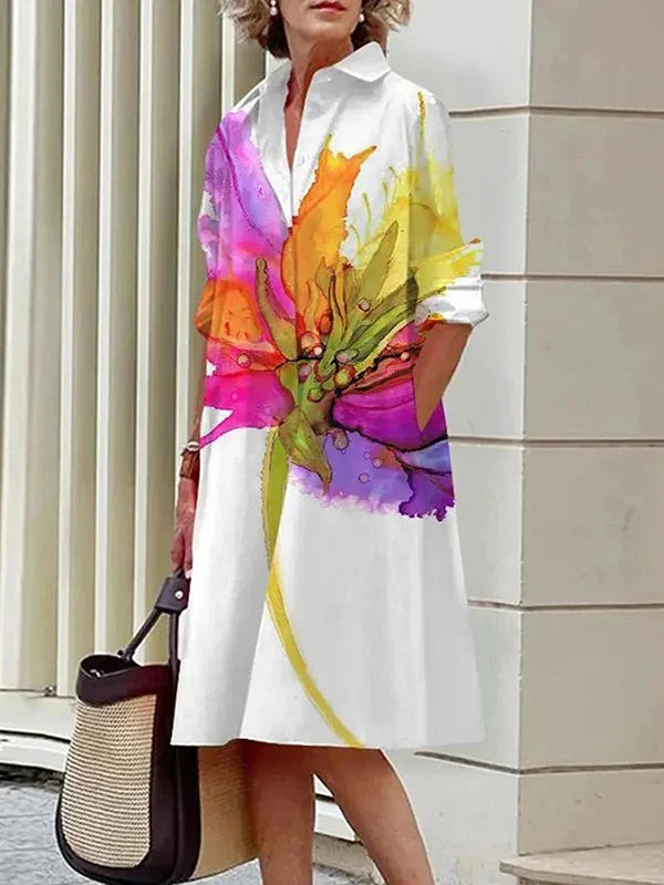 Emilia | Women's Shirt Dress | Button Front-Women Dress-Pick NewYork