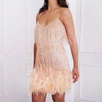 Faith | Women's Fringe Party Dress | Cocktail Occasion-Women Dress-Pick NewYork