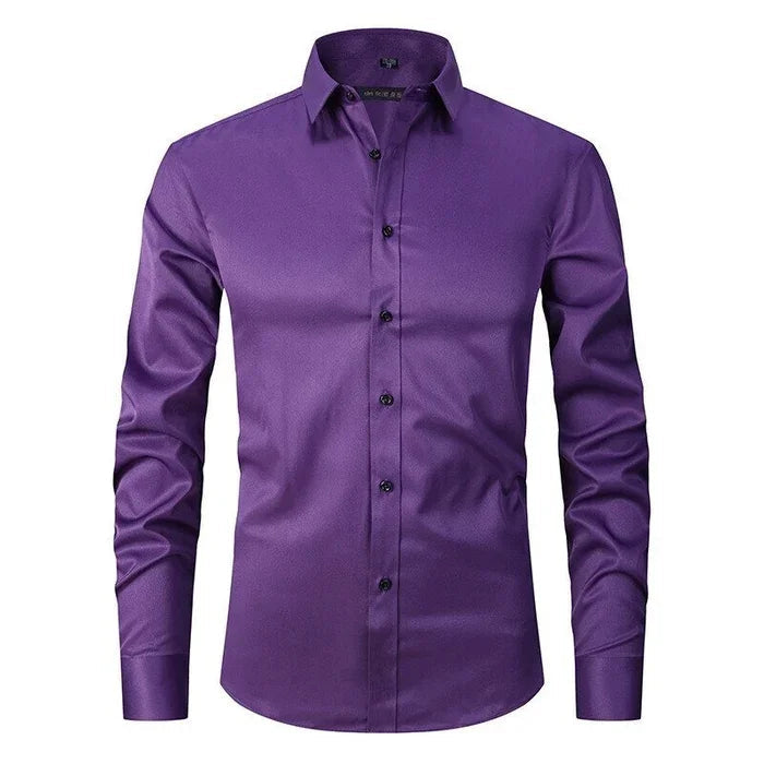 Ethan | Men's Stretch Dress Shirt | Wrinkle Free Business Wear-Men Shirt-Pick NewYork