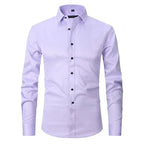 Ethan | Men's Stretch Dress Shirt | Wrinkle Free Business Wear-Men Shirt-Pick NewYork