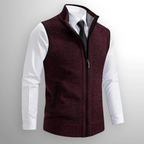 Hudson | Men's Zip Up Sweater Vest | Stand Collar Knitwear-Men Vest-Pick NewYork