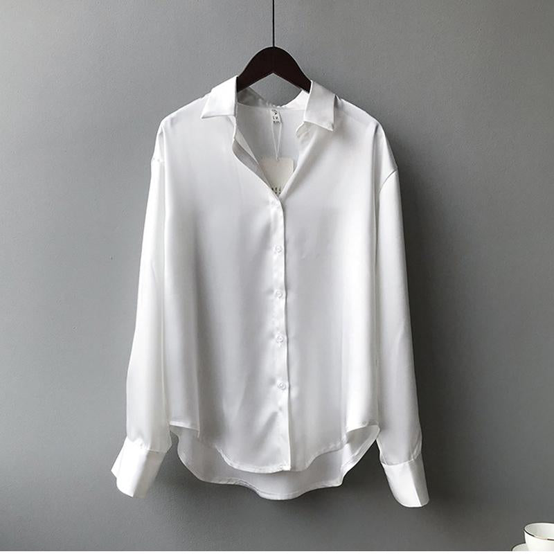 Myra | Women's Long Sleeve Blouse | Office Button Front-Women Blouse-Pick NewYork