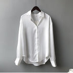 Myra | Women's Long Sleeve Blouse | Office Button Front-Women Blouse-Pick NewYork