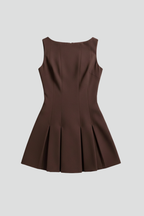 Audrey | Women's Pleated Mini Dress | Sleeveless-Women Dress-Pick NewYork