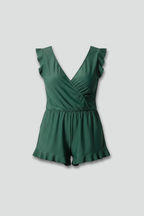 Jasmine | Women's Floral Swim Romper | Elastic Waist Pockets-Women Swimsuit-Pick NewYork