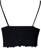 Ava | Women's Mesh Crop Top | Spaghetti Strap Summer-Women Top-Pick NewYork