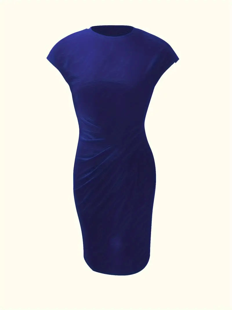 Hannah | Women's Midi Dress | Short Sleeve-Women Dress-Pick NewYork