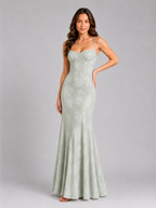 Amelia | Women's Textured Maxi Dress | Sweetheart Neck Slip-Women Dress-Pick NewYork